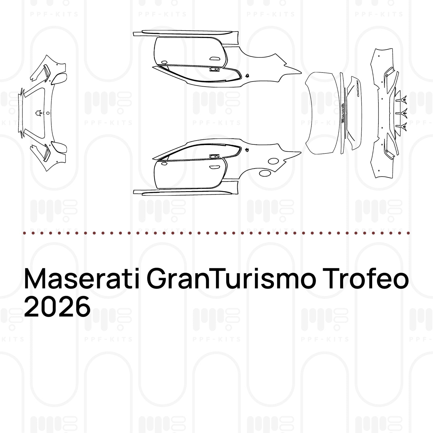PPF prédécoupé Maserati GranTurismo Trofeo 2026