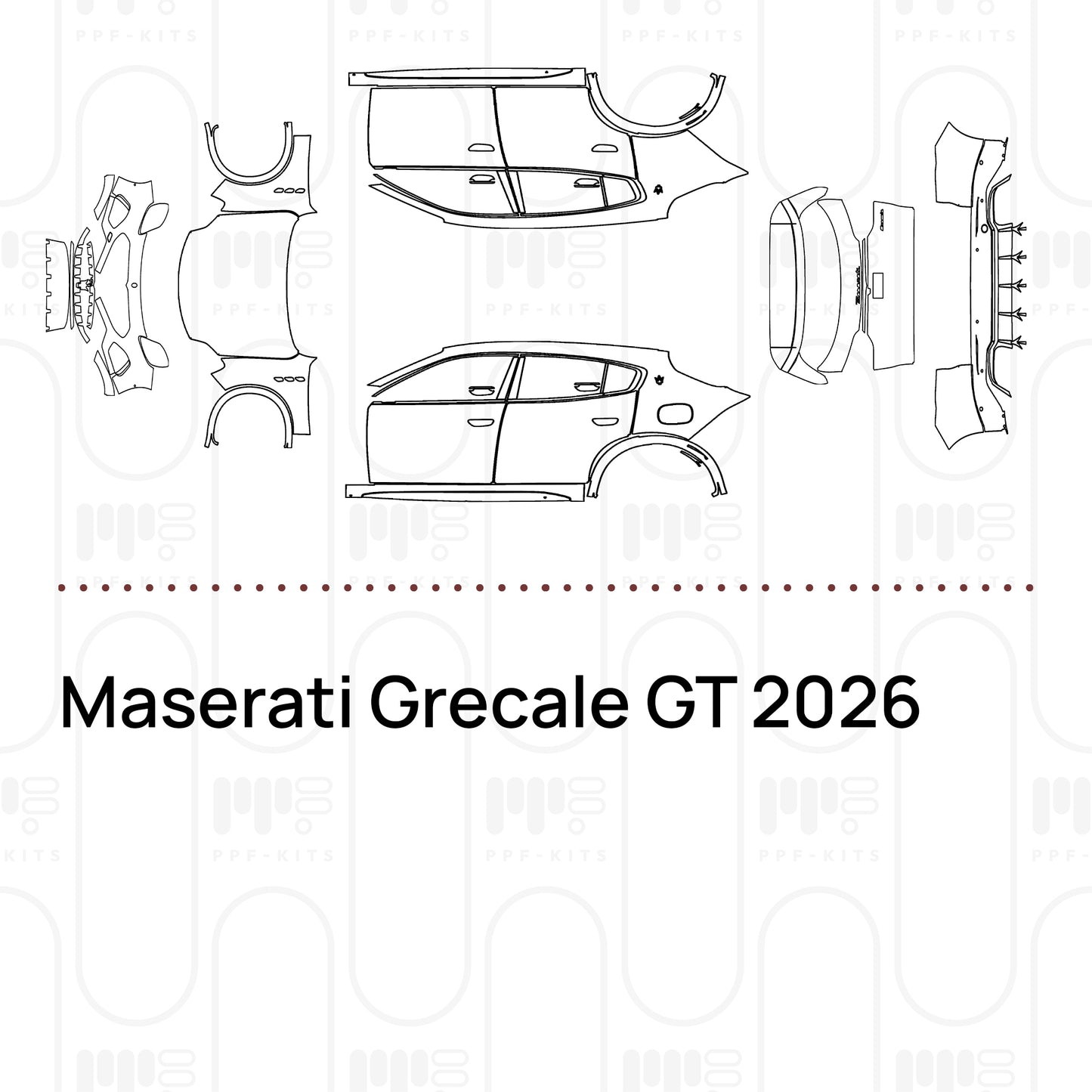 PPF prédécoupé Maserati Grecale GT 2026