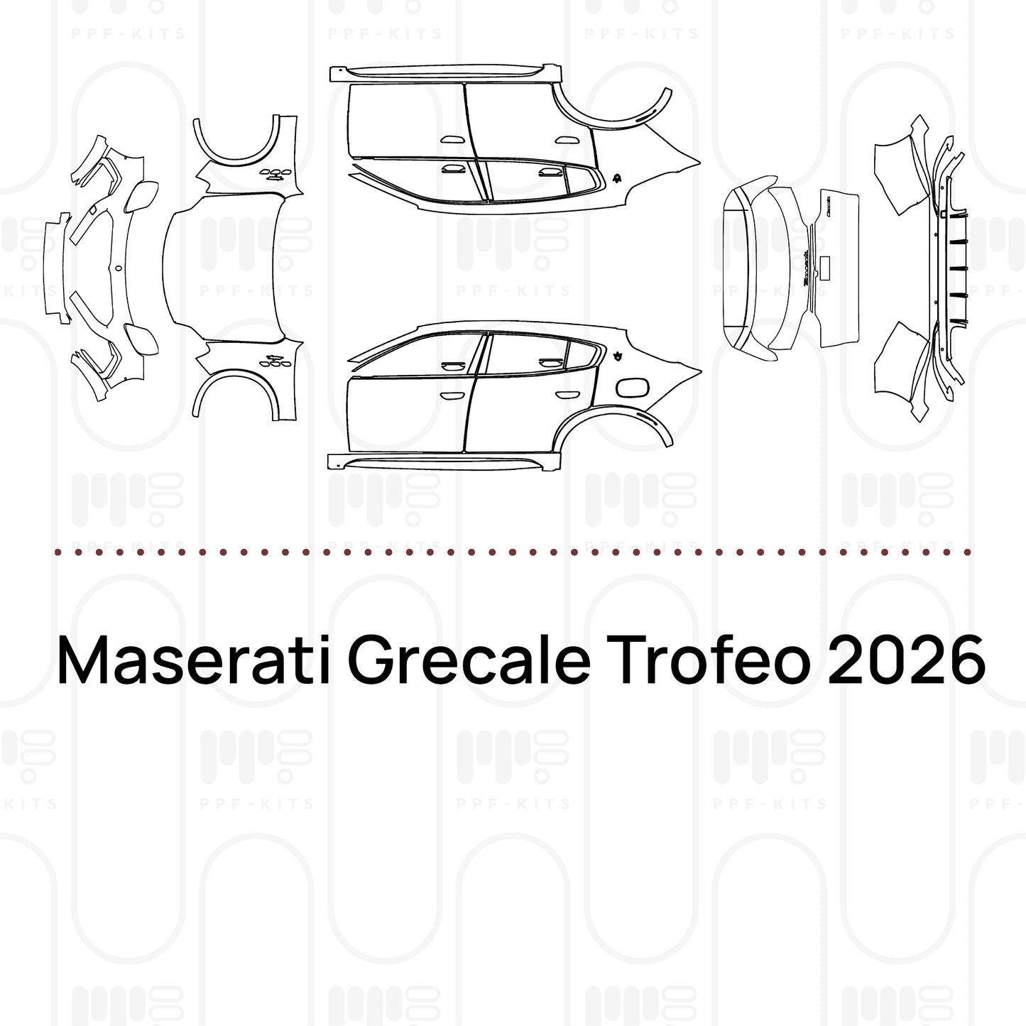 PPF prédécoupé Maserati Grecale Trofeo 2026