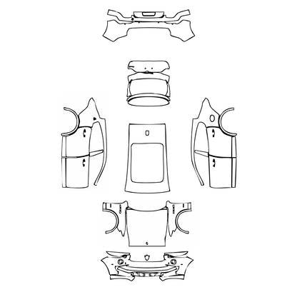 Pre-Cut PPF Maserati Levante Levante GranLusso 2021 - PPF-Kits