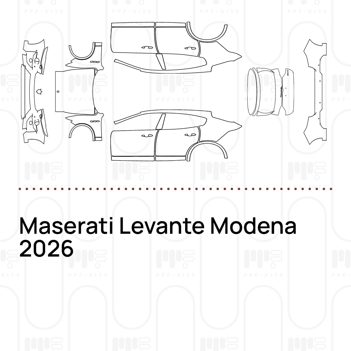 PPF prédécoupé Maserati Levante Modena 2026