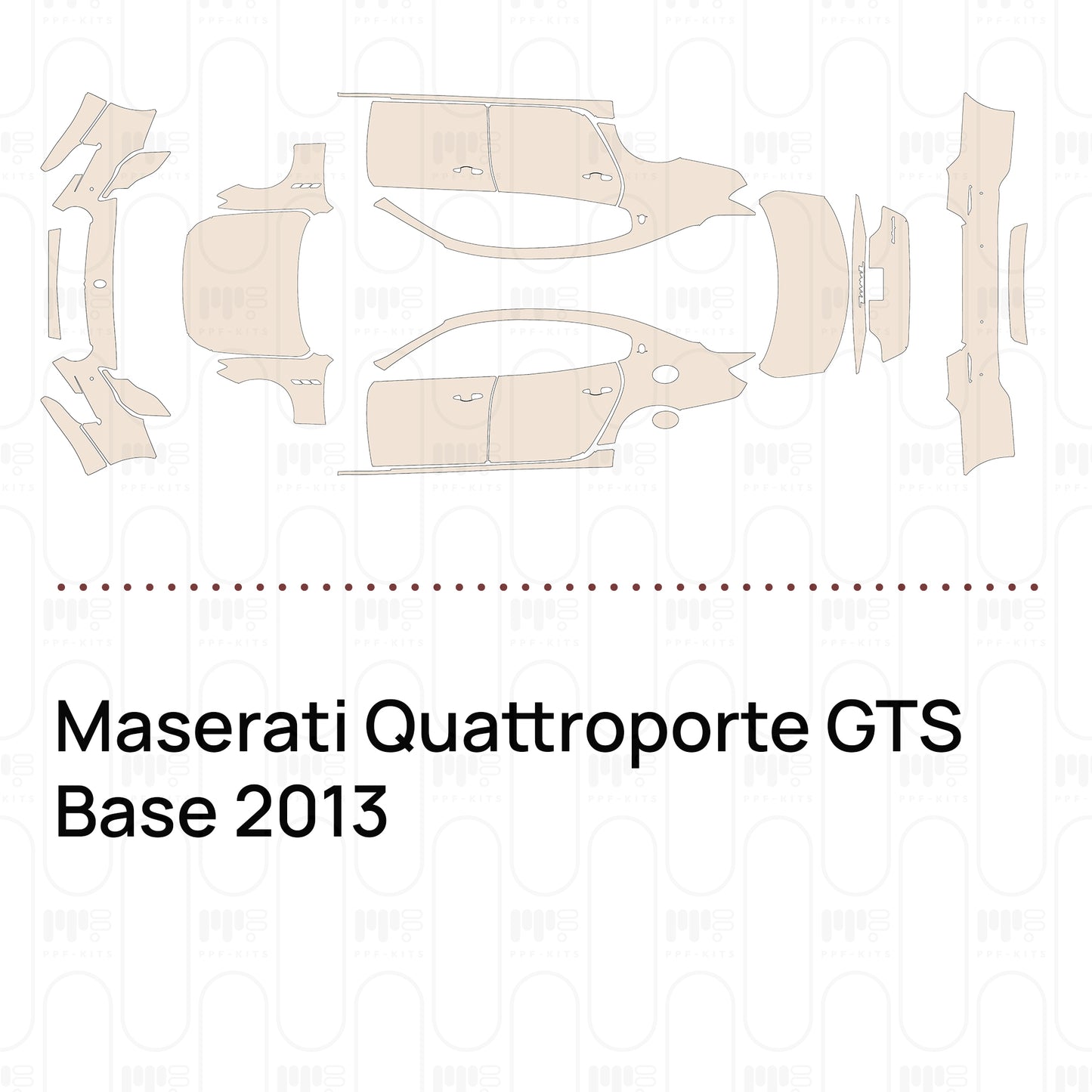 PPF prédécoupé Maserati Quattroporte GTS Base 2013