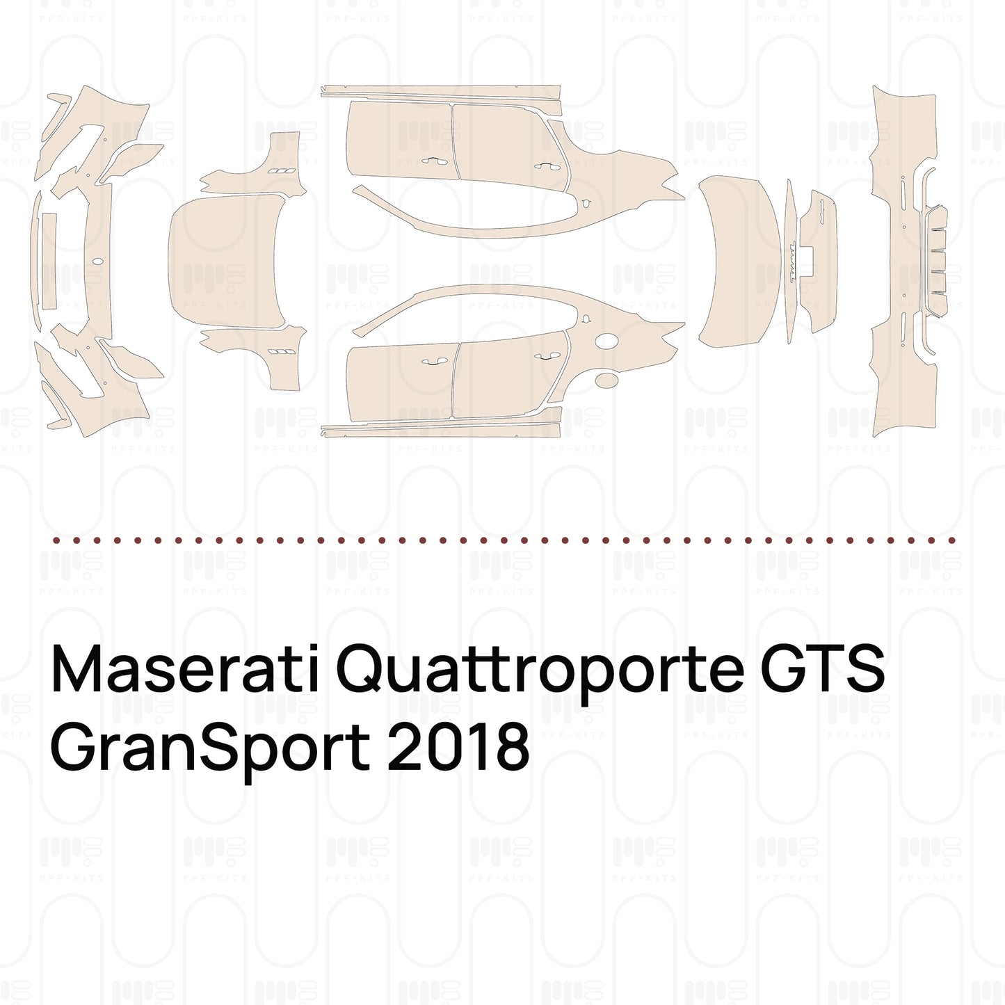 PPF prédécoupé Maserati Quattroporte GTS GranSport 2018