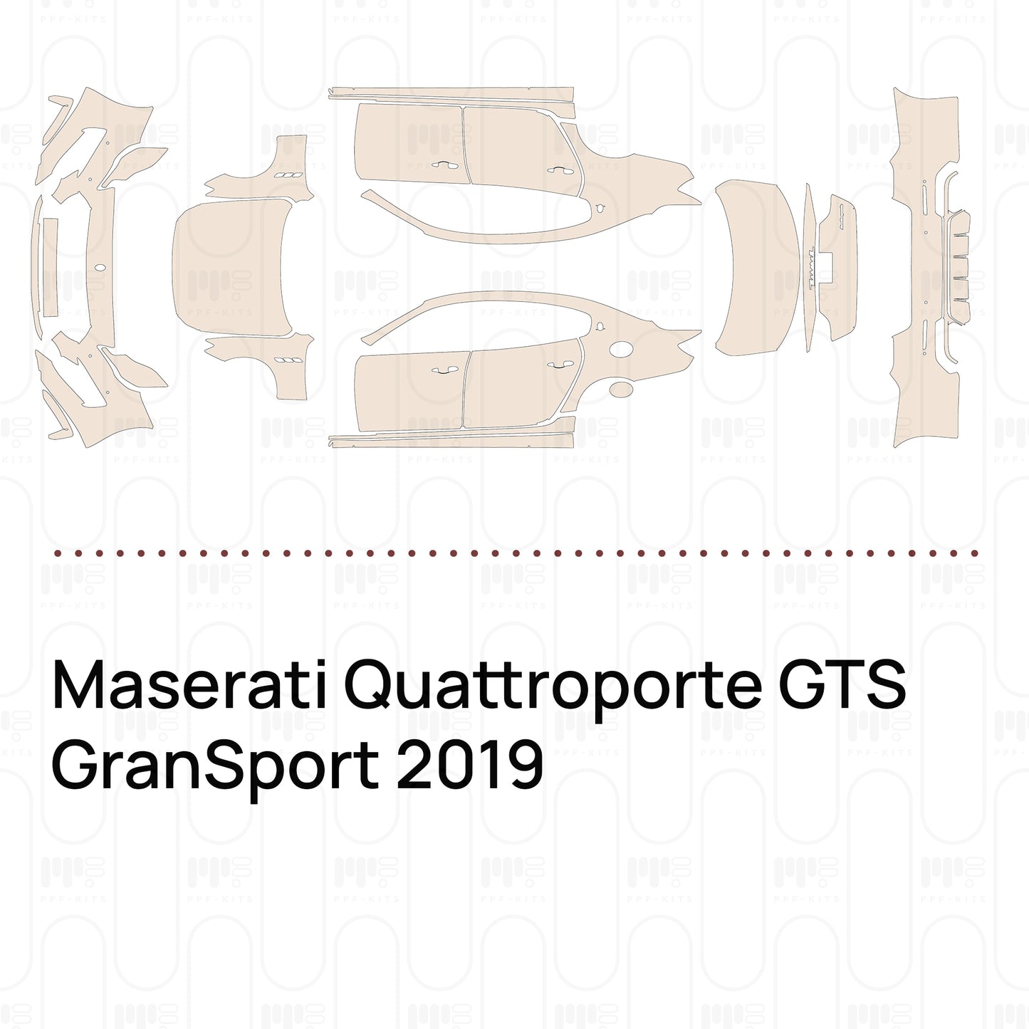 PPF prédécoupé Maserati Quattroporte GTS GranSport 2019