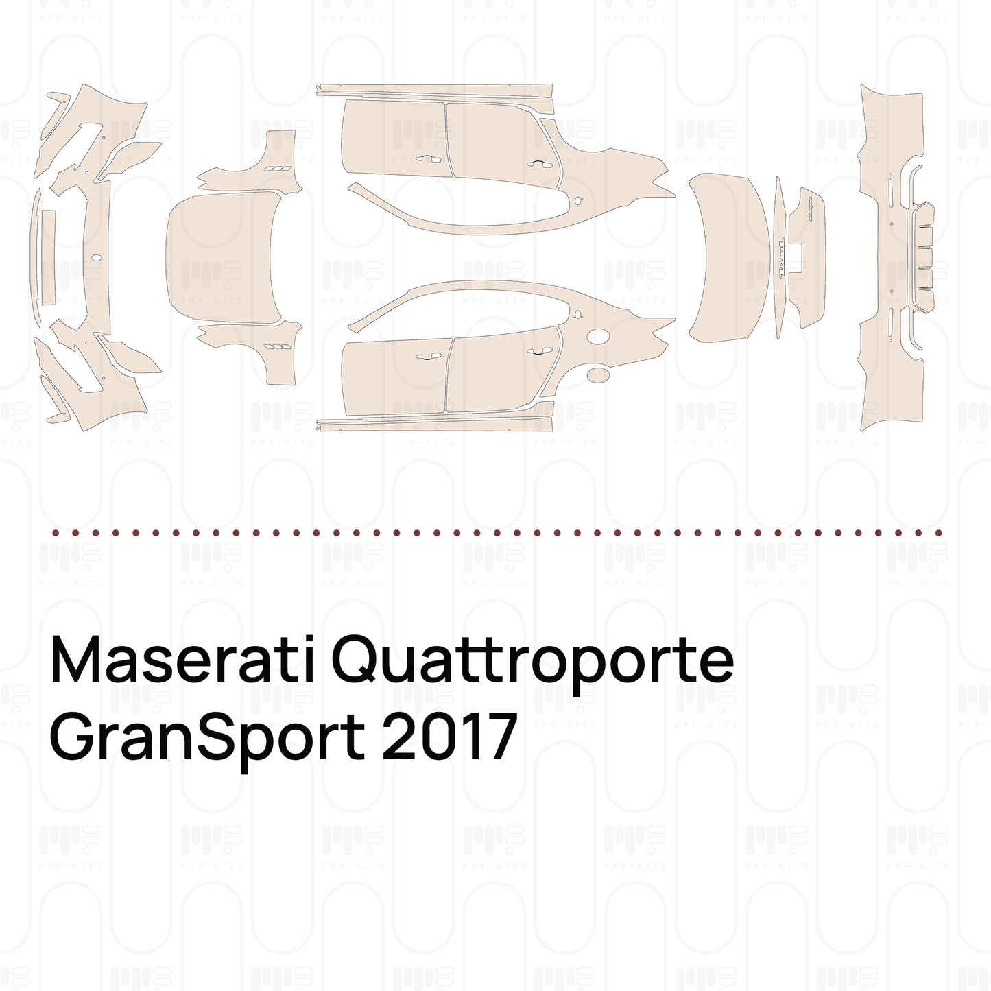 PPF prédécoupé Maserati Quattroporte GranSport 2017
