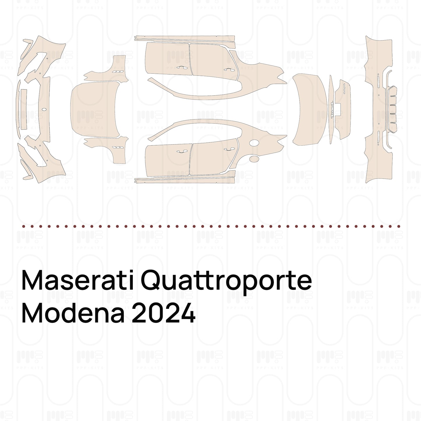 PPF prédécoupé Maserati Quattroporte Modena 2024