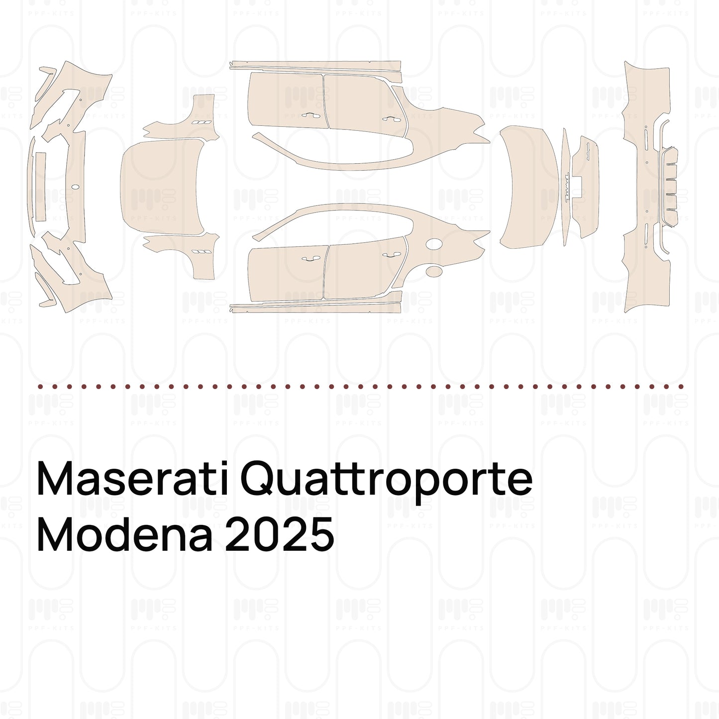 PPF prédécoupé Maserati Quattroporte Modena 2025