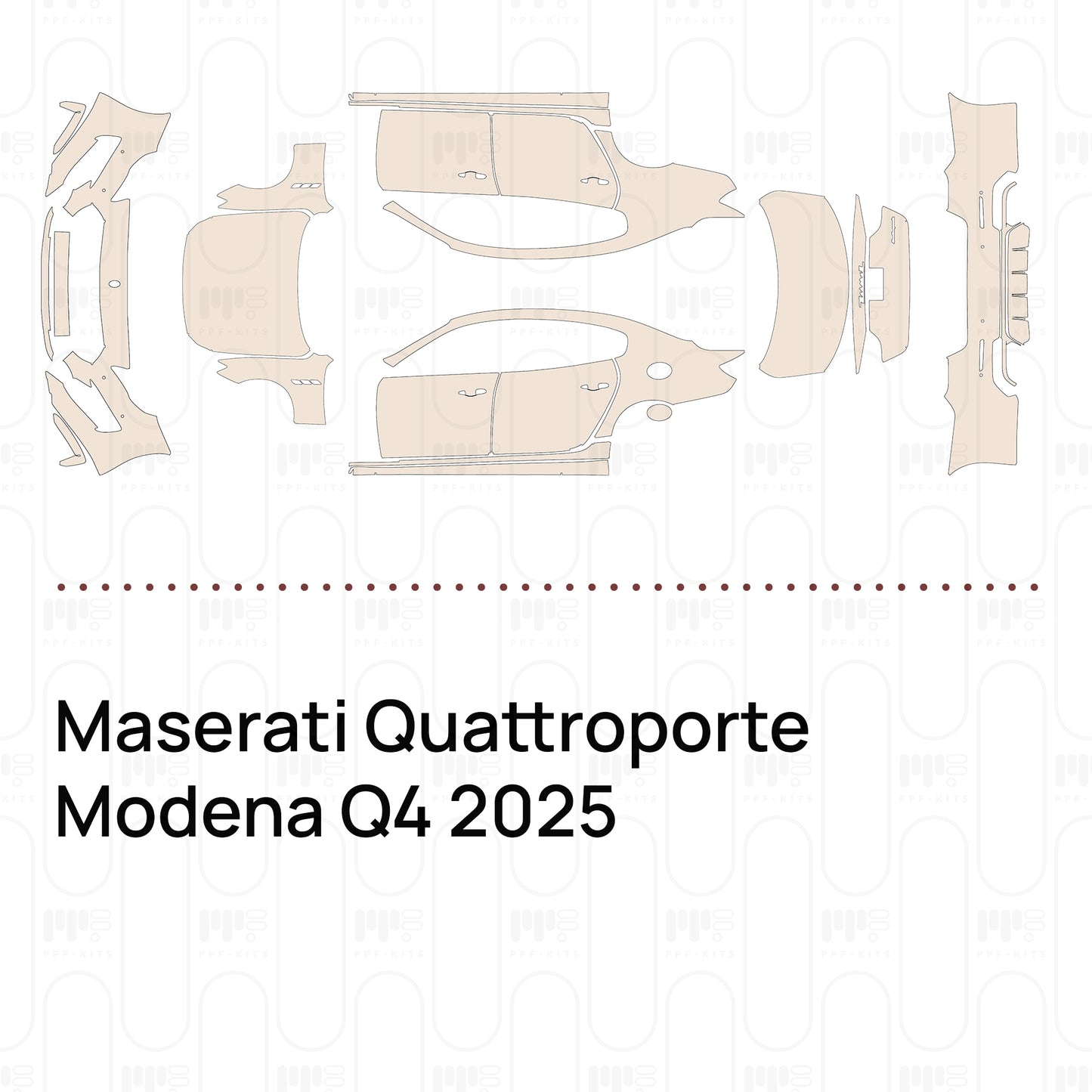 PPF prédécoupé Maserati Quattroporte Modena Q4 2025