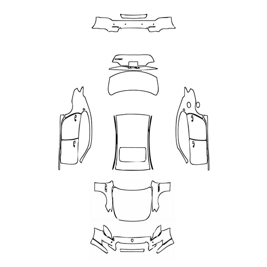Pre-Cut PPF Maserati Quattroporte Quattroporte Base 2013 - PPF-Kits