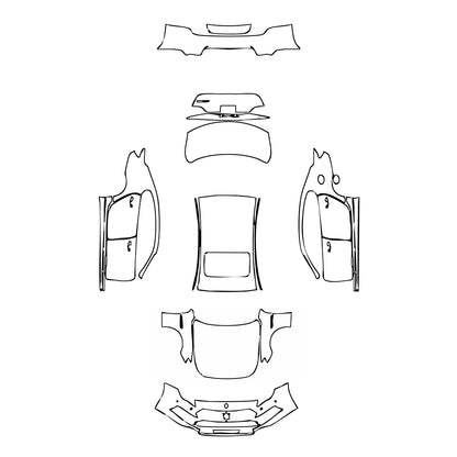 Pre-Cut PPF Maserati Quattroporte Quattroporte GT 2023 - PPF-Kits