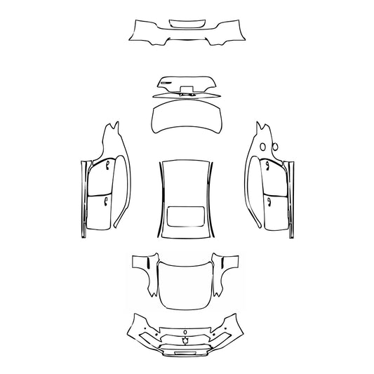 Pre-Cut PPF Maserati Quattroporte Quattroporte GT 2023 - PPF-Kits