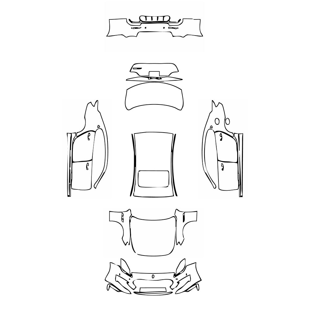 Pre-Cut PPF Maserati Quattroporte Quattroporte GranSport 2020 - PPF-Kits