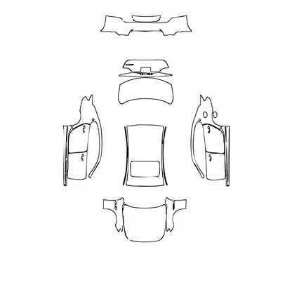 Pre-Cut PPF Maserati Quattroporte Quattroporte S GranLusso 2020 - PPF-Kits