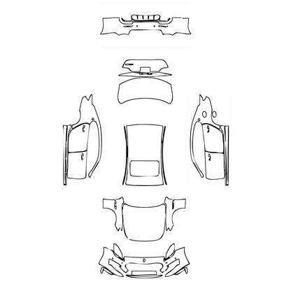 Pre-Cut PPF Maserati Quattroporte Quattroporte S GranSport 2019 - PPF-Kits