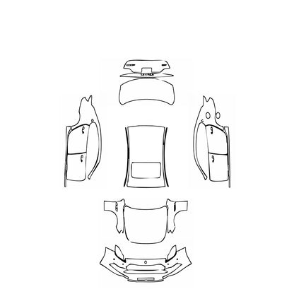 Pre-Cut PPF Maserati Quattroporte Quattroporte S Q4 Base 2017 - PPF-Kits