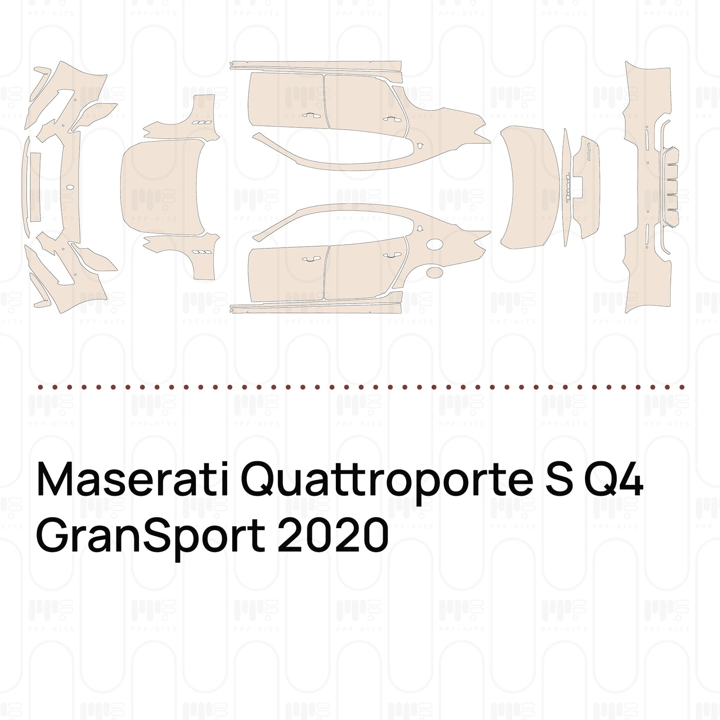 PPF prédécoupé Maserati Quattroporte S Q4 GranSport 2020