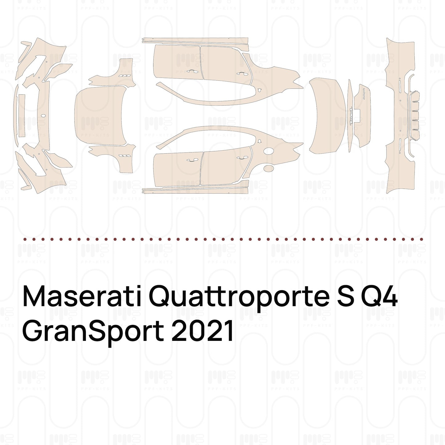 PPF prédécoupé Maserati Quattroporte S Q4 GranSport 2021