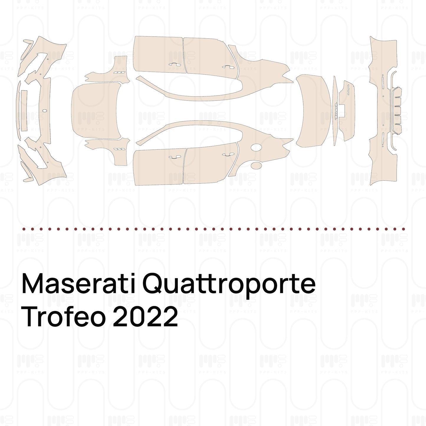 PPF prédécoupé Maserati Quattroporte Trofeo 2022