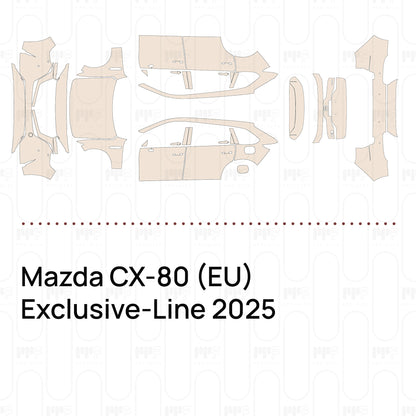 PPF prédécoupé Mazda CX-80 (EU) Exclusive-Line 2025