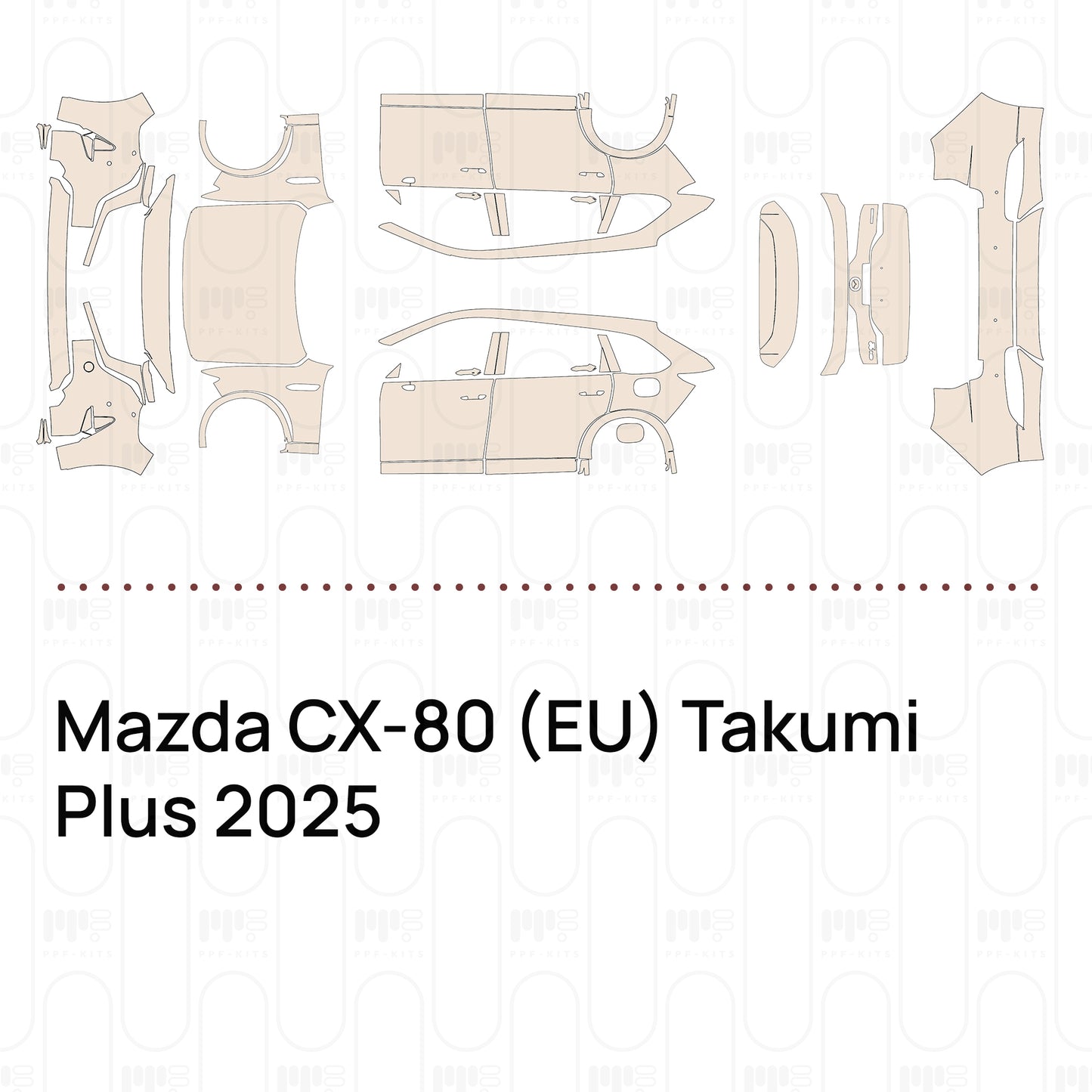 PPF prédécoupé Mazda CX-80 (EU) Takumi Plus 2025