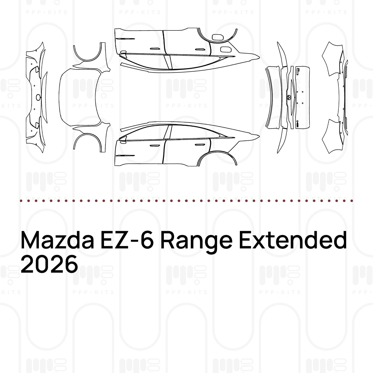 PPF prédécoupé Mazda EZ-6 Range Extended 2026