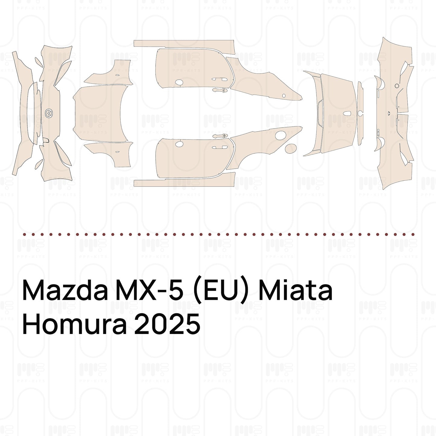 PPF prédécoupé Mazda MX-5 (EU) Miata Homura 2025