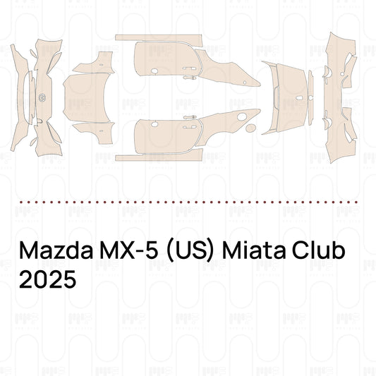PPF prédécoupé Mazda MX-5 (US) Miata Club 2025
