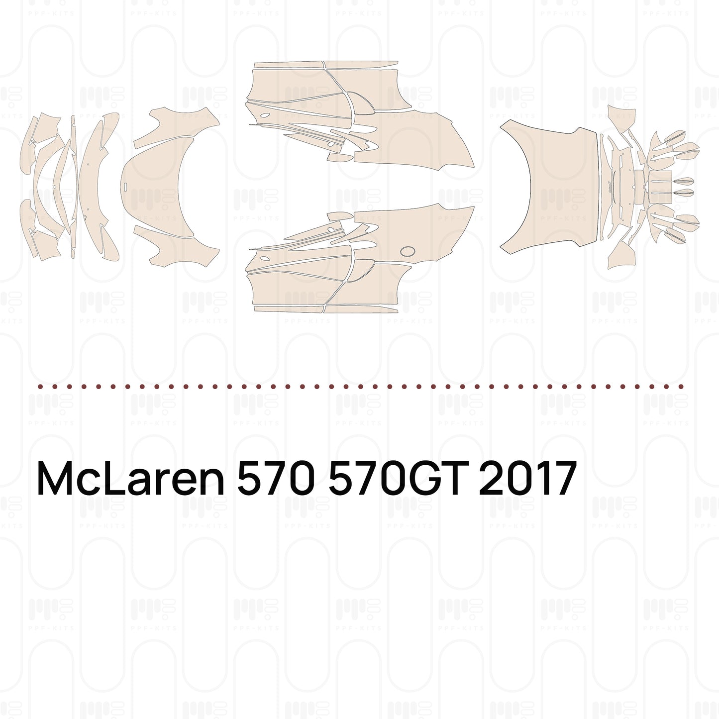 PPF prédécoupé McLaren 570 570GT 2017