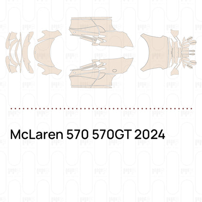 PPF prédécoupé McLaren 570 570GT 2024