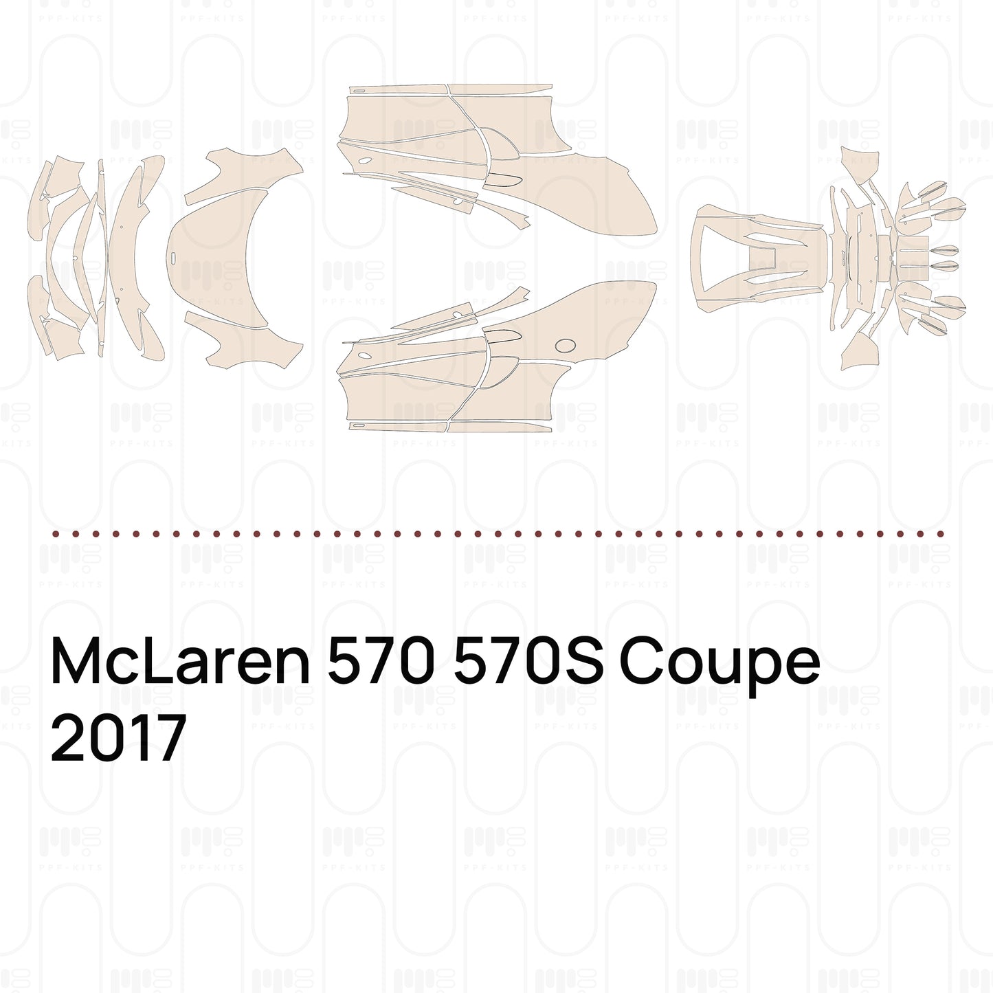 PPF prédécoupé McLaren 570 570S Coupe 2017