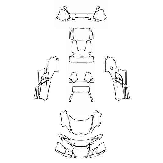 Pre-Cut PPF McLaren 650 650S Spider 2016 - PPF-Kits