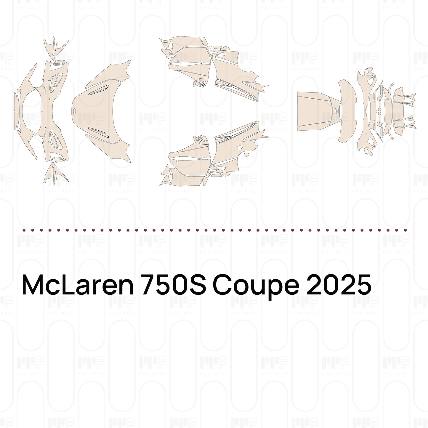 PPF prédécoupé McLaren 750S Coupe 2025