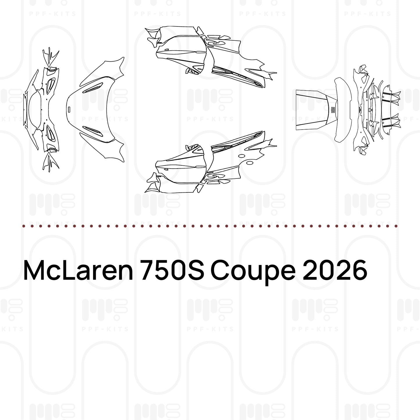 PPF prédécoupé McLaren 750S Coupe 2026