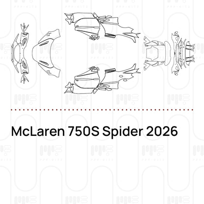 PPF prédécoupé McLaren 750S Spider 2026