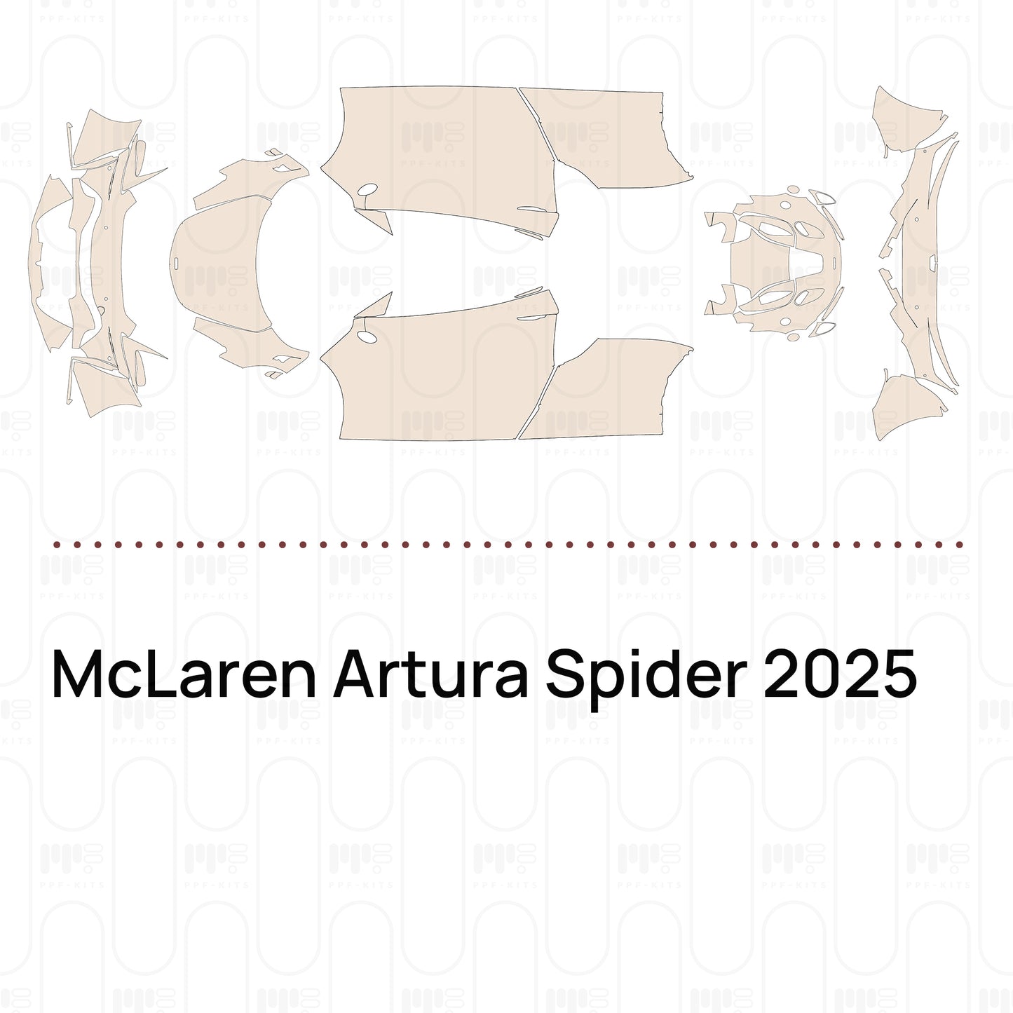 PPF prédécoupé McLaren Artura Spider 2025