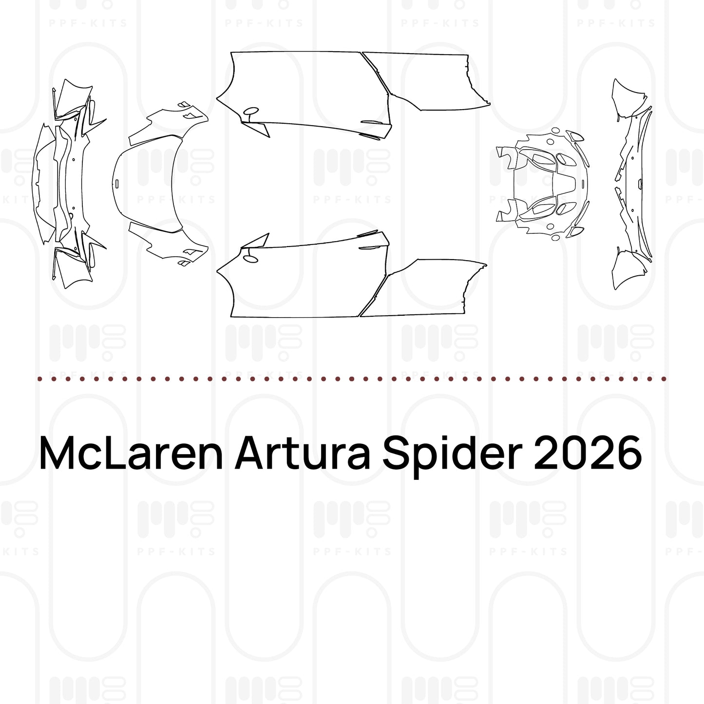 PPF prédécoupé McLaren Artura Spider 2026