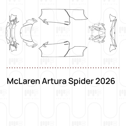 PPF prédécoupé McLaren Artura Spider 2026