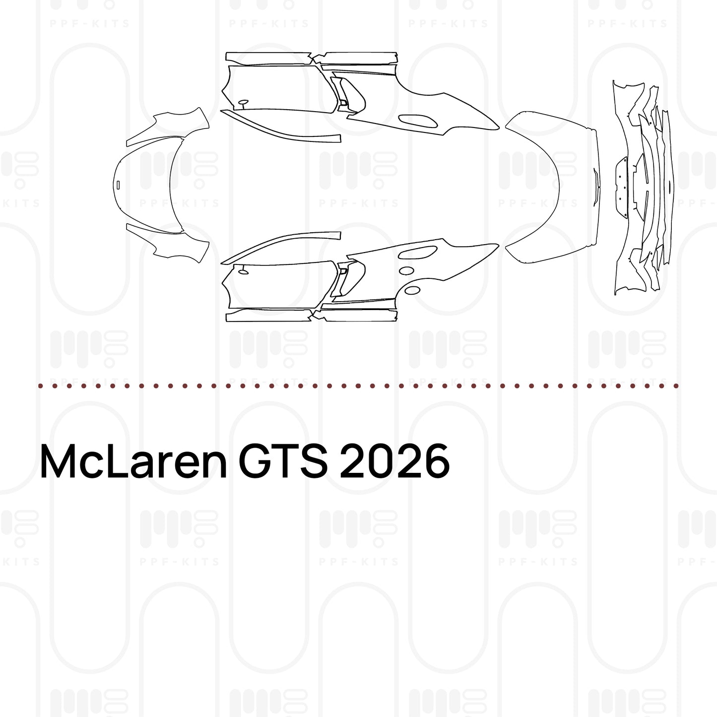 PPF prédécoupé McLaren GTS 2026