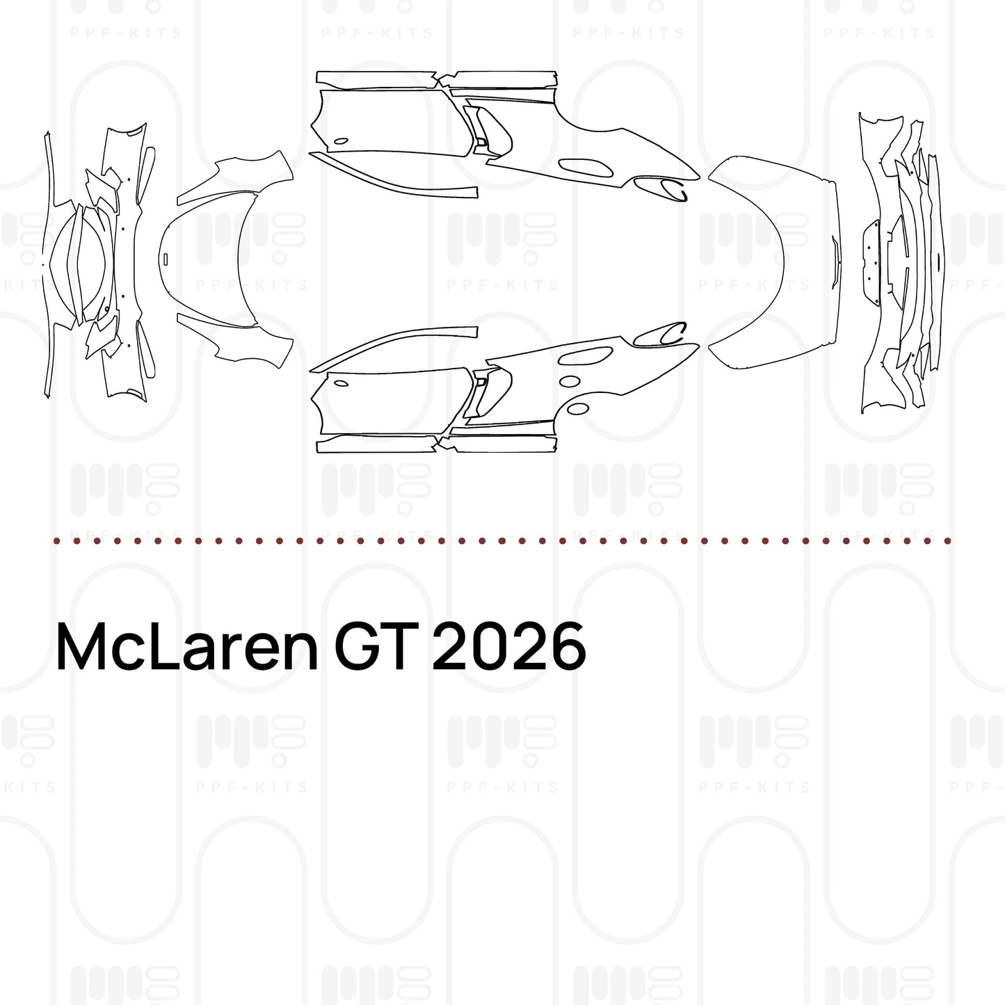 PPF prédécoupé McLaren GT 2026