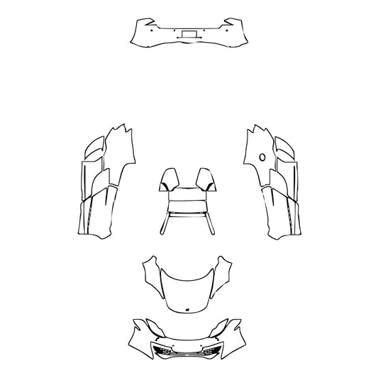 Pre-Cut PPF McLaren MP4-12C Spider 2013 - PPF-Kits