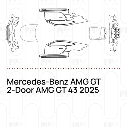 PPF prédécoupé Mercedes-Benz AMG GT 2-Door AMG GT 43 2025