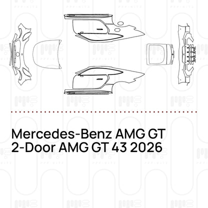 PPF prédécoupé Mercedes-Benz AMG GT 2-Door AMG GT 43 2026