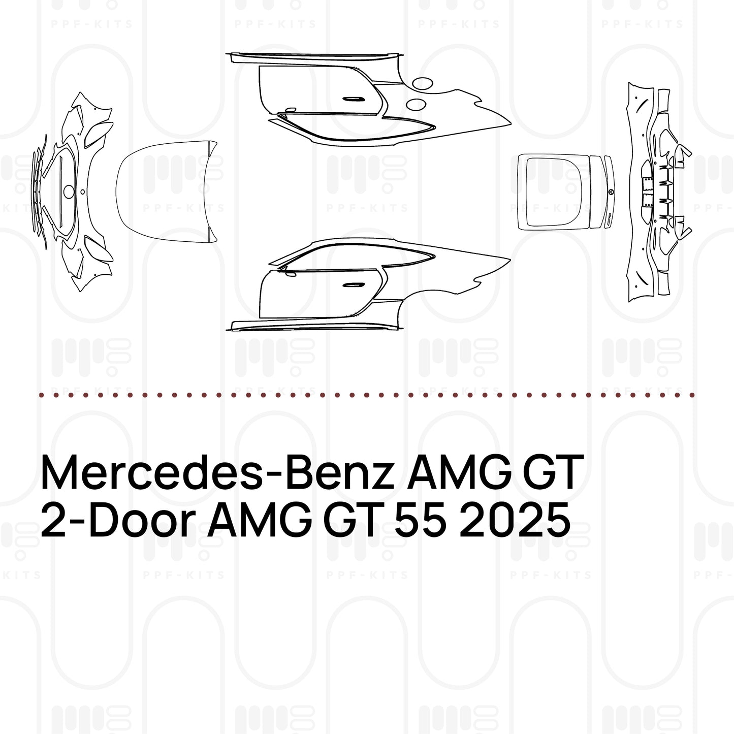 PPF prédécoupé Mercedes-Benz AMG GT 2-Door AMG GT 55 2025