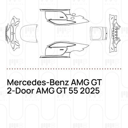 PPF prédécoupé Mercedes-Benz AMG GT 2-Door AMG GT 55 2025