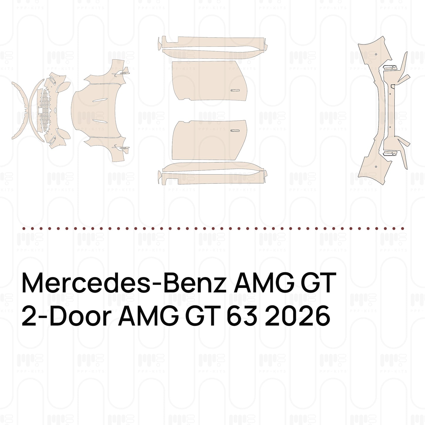 PPF prédécoupé Mercedes-Benz AMG GT 2-Door AMG GT 63 2026
