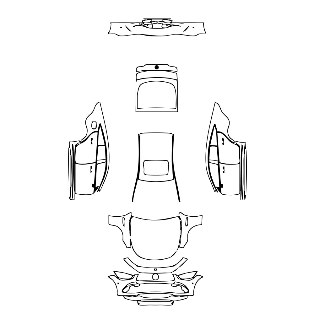 Pre-Cut PPF Mercedes-Benz AMG GT 4-Door 50 2019 - PPF-Kits