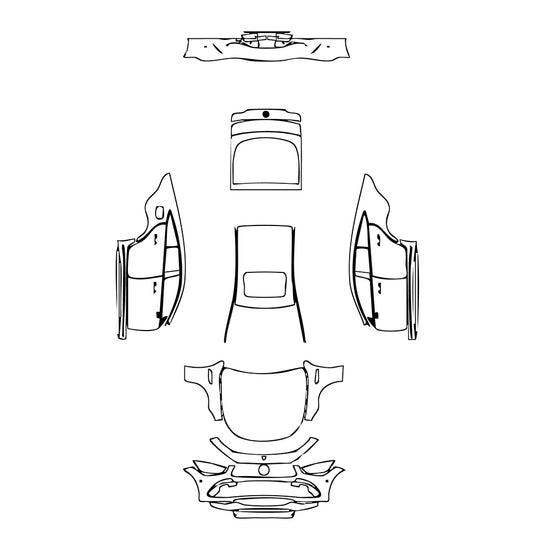 Pre-Cut PPF Mercedes-Benz AMG GT 4-Door 50 2019 - PPF-Kits
