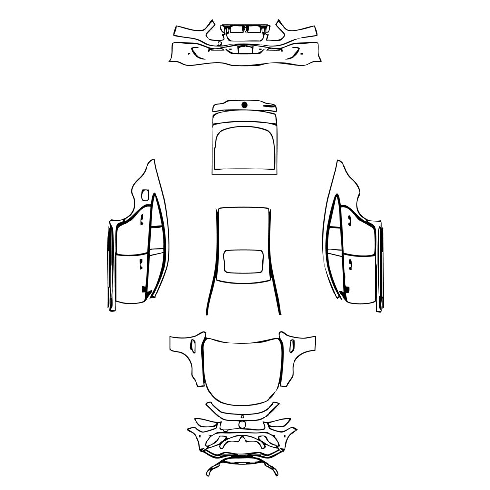 Pre-Cut PPF Mercedes-Benz AMG GT 4-Door 63 2019 - PPF-Kits