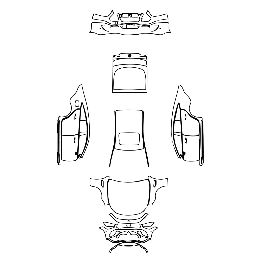 Pre-Cut PPF Mercedes-Benz AMG GT 4-Door 63 S 2021 - PPF-Kits