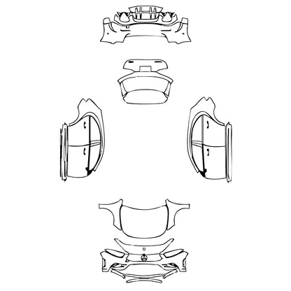 Pre-Cut PPF Mercedes-Benz A Class Hatchback AMG A 35 2020 - PPF-Kits